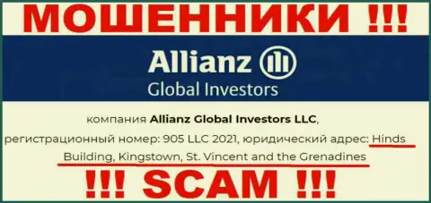 Офшорное расположение AllianzGlobal Investors по адресу Hinds Building, Kingstown, St. Vincent and the Grenadines позволяет им беспрепятственно обманывать