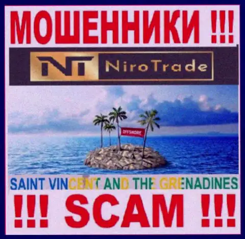 НироТрейд расположились на территории Сент-Винсент и Гренадины и свободно крадут средства