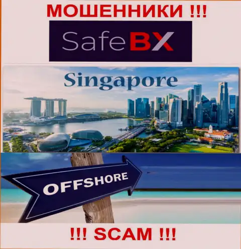 Singapore - оффшорное место регистрации шулеров SafeBX, предоставленное на их веб-портале