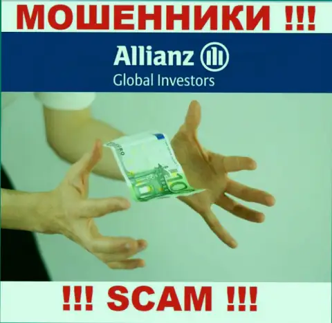 В дилинговой организации AllianzGI Ru Com требуют оплатить дополнительно налоговые сборы за возврат средств - не поведитесь