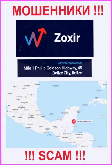 Старайтесь держаться подальше от офшорных интернет-мошенников Zoxir !!! Их адрес - Mile 1 Phillip Goldson Highway, 45 Belize City, Belize