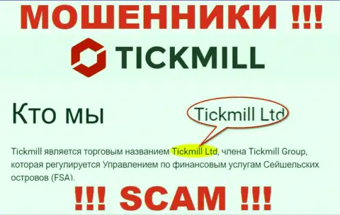 Остерегайтесь интернет-ворюг Tickmill - наличие данных о юр. лице Тикмилл Групп не делает их честными
