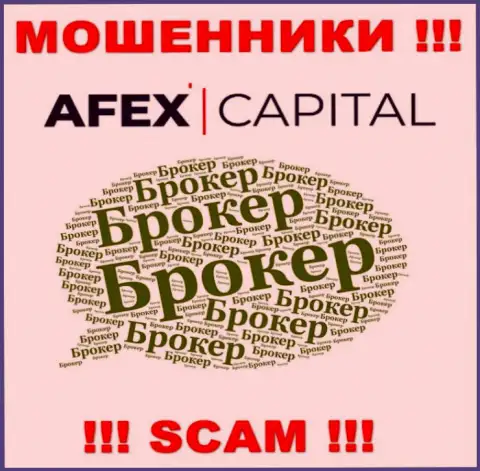 Не стоит верить, что сфера деятельности AfexCapital - Broker легальна - это разводняк