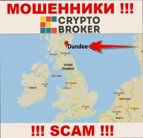 Crypto Broker безнаказанно дурачат, потому что обосновались на территории - Dundee, Scotland