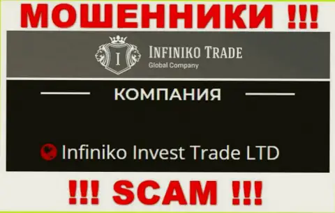 Infiniko Invest Trade LTD это юридическое лицо интернет-ворюг InfinikoTrade