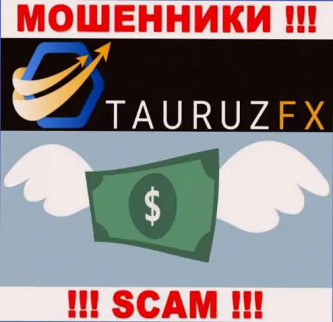 Дилинговая организация TauruzFX работает только на прием финансовых средств, с ними вы абсолютно ничего не сумеете заработать
