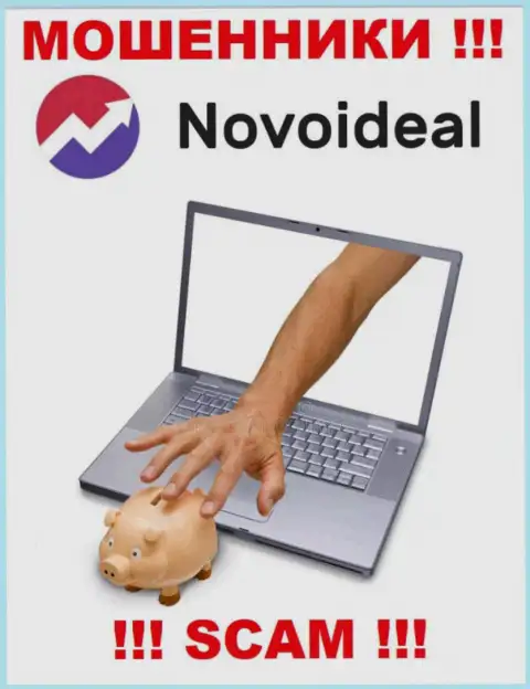 Вы ошибаетесь, если ожидаете доход от взаимодействия с компанией NovoIdeal - МОШЕННИКИ !!!
