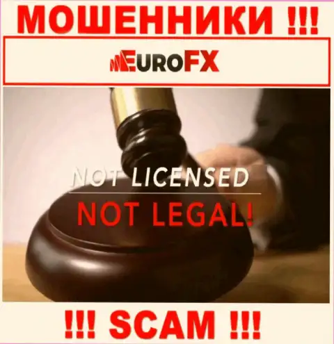 Информации о лицензии на осуществление деятельности Euro FX Trade у них на официальном веб-сайте не показано - это РАЗВОДИЛОВО !!!