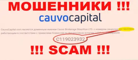 Обманщики CauvoCapital умело дурят лохов, хоть и показали свою лицензию на веб-ресурсе