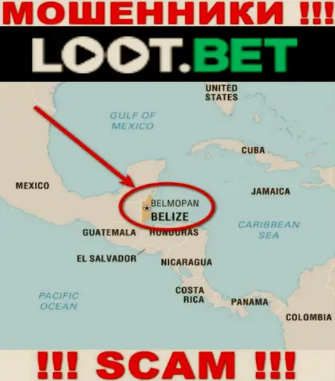 Советуем избегать работы с мошенниками Loot Bet, Belize - их юридическое место регистрации